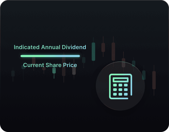 dividend yield calculator step 2